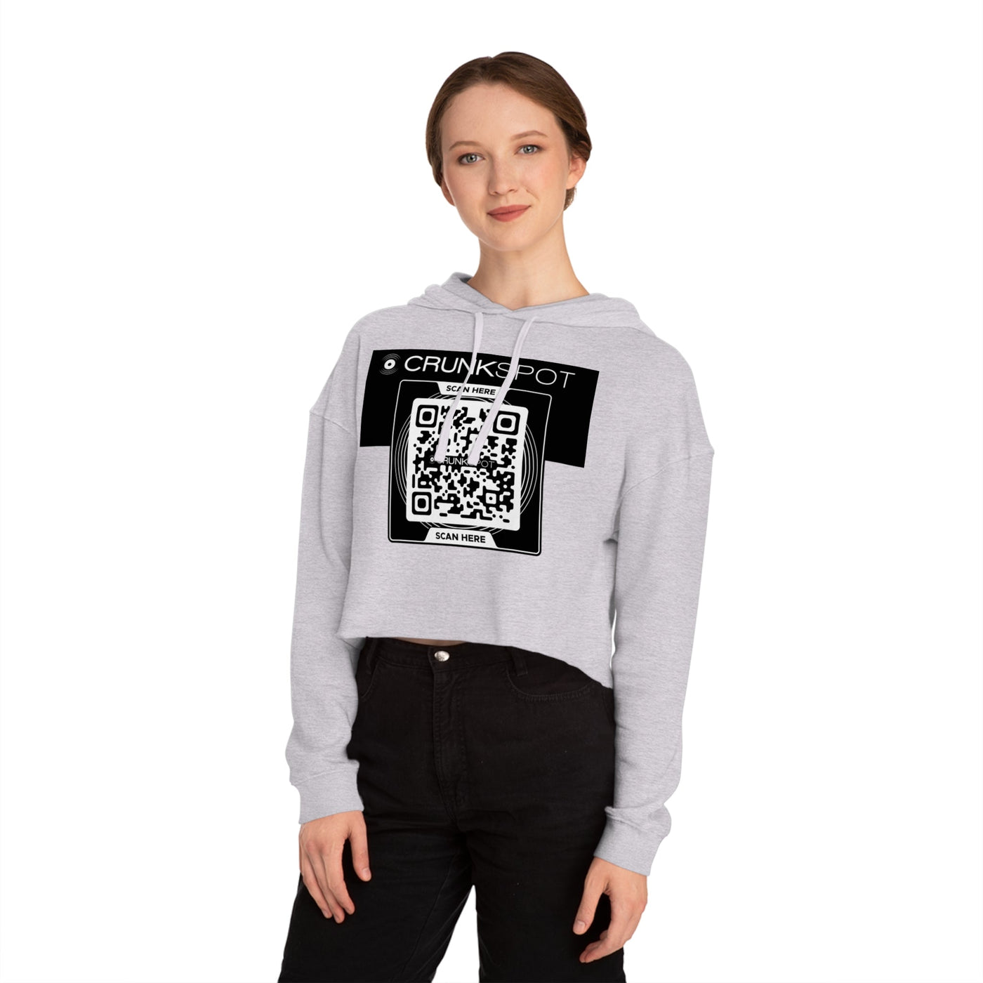 Women’s Cropped Hooded Sweatshirt - Crunkspot